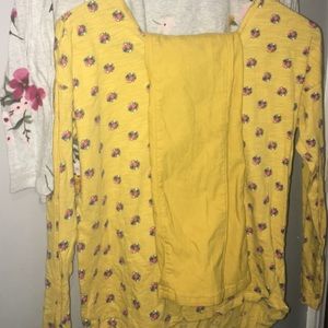 Two Old Navy shirts and yellow pants